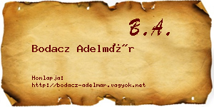 Bodacz Adelmár névjegykártya